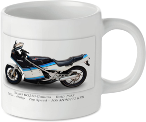 Suzuki RG250 Gamma Motorcycle Motorbike Tea Coffee Mug Ideal Biker Gift Printed UK