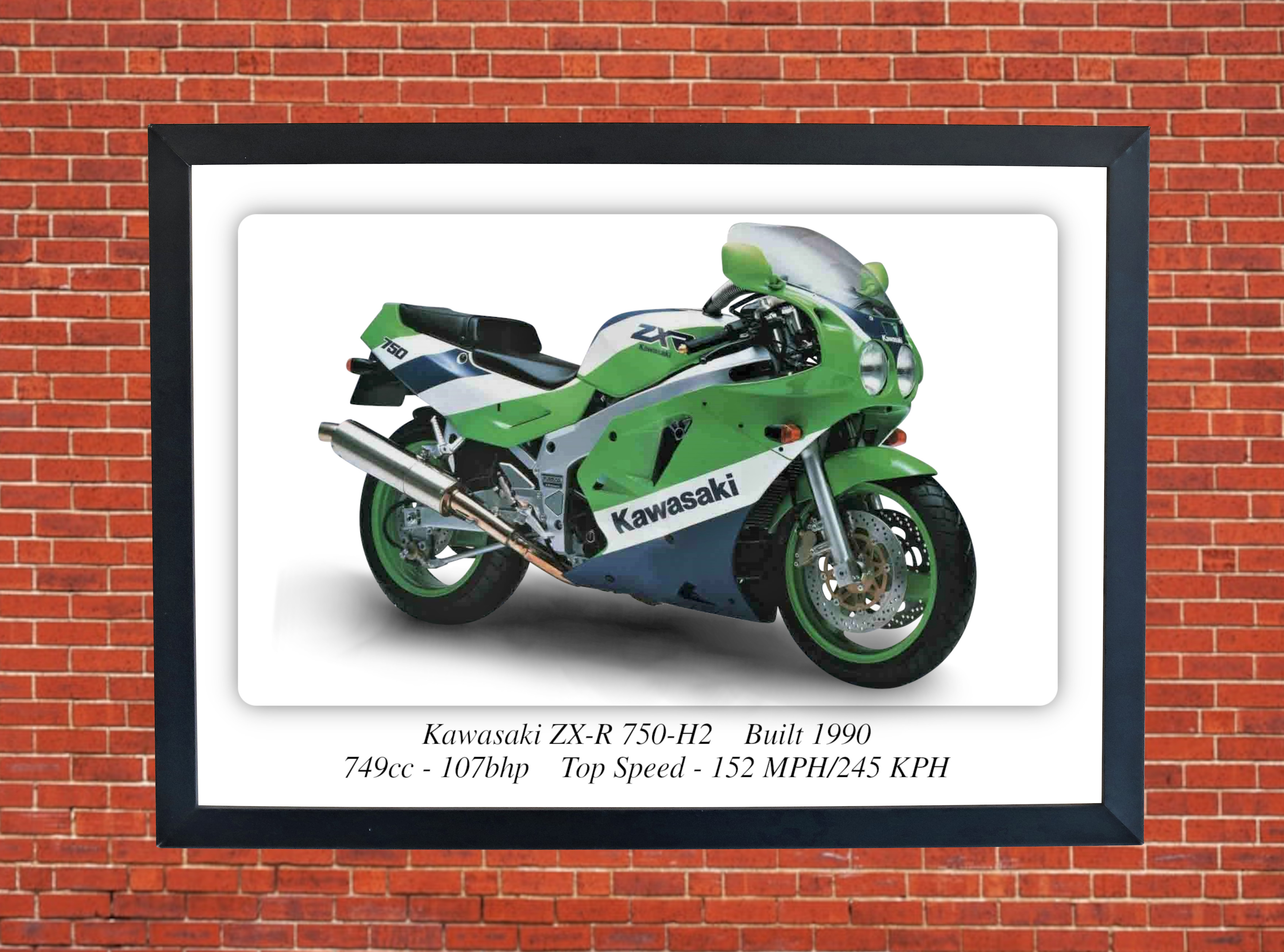 Kawasaki ZX-R 750-H2 - A4 - A0 Poster