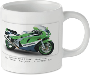 Kawasaki ZX-R 750-H2 Motorcycle Motorbike Tea Coffee Mug Ideal Biker Gift Printed UK