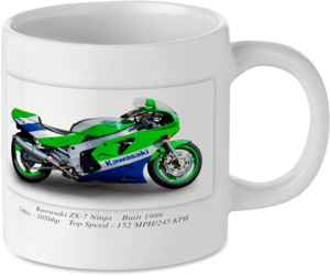 Kawasaki ZX-7 Ninja Motorcycle Motorbike Tea Coffee Mug Ideal Biker Gift Printed UK