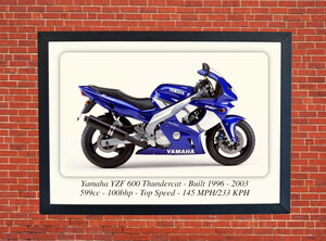 Yamaha Thundercat YZF Motorcycle - A3/A4 Size Print Poster
