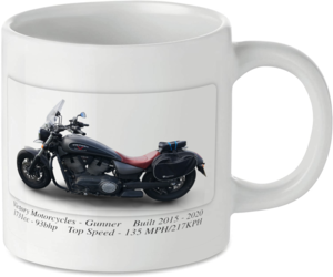 Victory Gunner Motorbike Tea Coffee Mug Ideal Biker Gift Printed UK