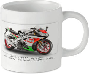 Aprilia RSV4 RF Motorbike Motorcycle Motorbike Tea Coffee Mug Ideal Biker Gift Printed UK