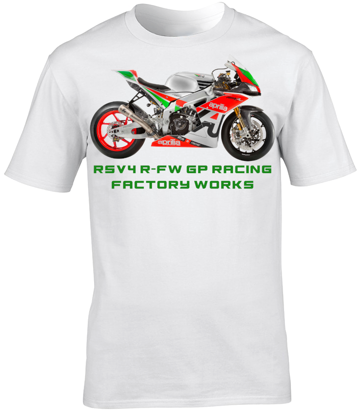 Aprilia RSV4 R-FW GP Racing Factory Works Motorbike Motorcycle - T-Shirt