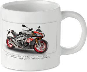Aprilia Tuono V4 1100 Factory Tea Coffee Mug Ideal Biker Gift Printed UK