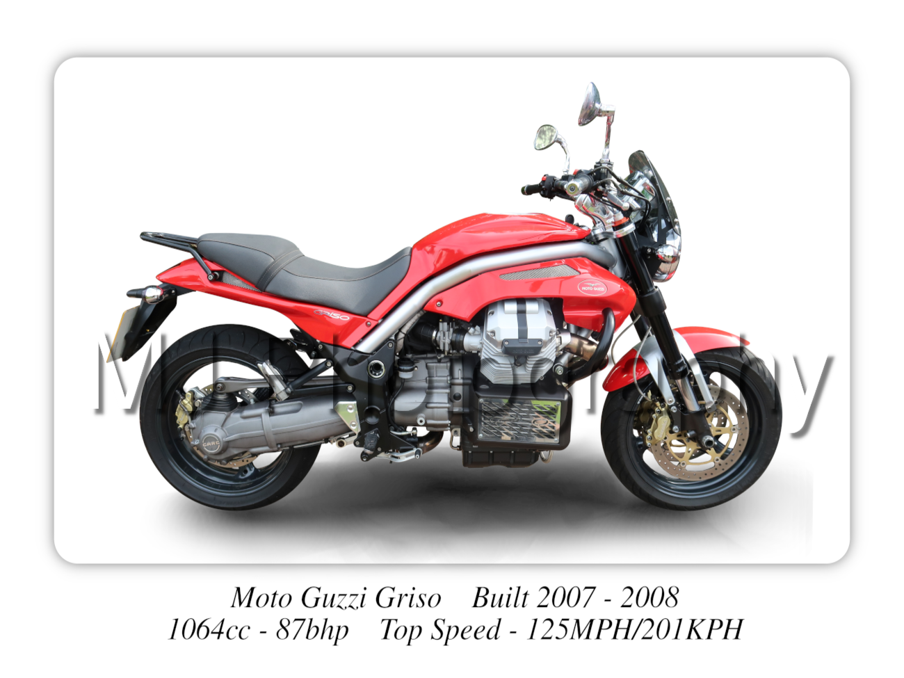 Moto Guzzi Griso Motorcycle - A3/A4 Size Print Poster