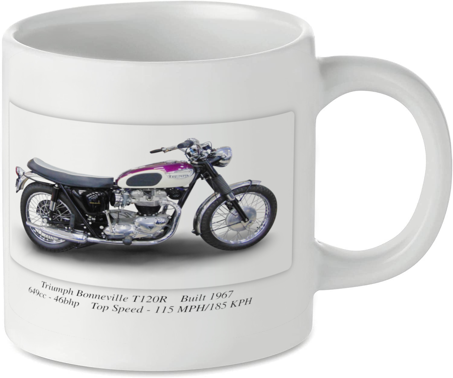 Triumph Bonneville T120R Motorbike Motorcycle Tea Coffee Mug Ideal Biker Gift Printed UK