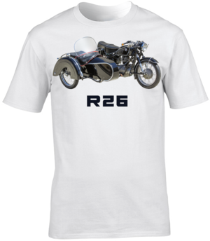 BMW R26 and Sidecar Motorbike Motorcycle - T-Shirt