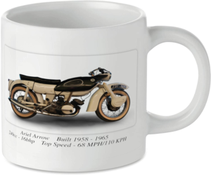 Ariel Arrow Motorbike Tea Coffee Mug Ideal Biker Gift Printed UK
