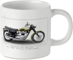 Triumph Tiger S78 Motorbike Motorcycle Tea Coffee Mug Ideal Biker Gift Printed UK
