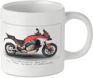 Ducati Multistrada V4 Motorbike Motorcycle Tea Coffee Mug Ideal Biker Gift Printed UK