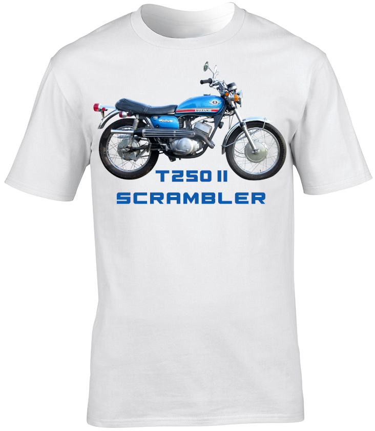 Suzuki T250 II Scrambler Motorbike Motorcycle - T-Shirt