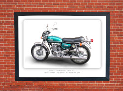 Suzuki T250 R Hustler Motorcycle A3/A4 Size Print Poster on Photographic Paper