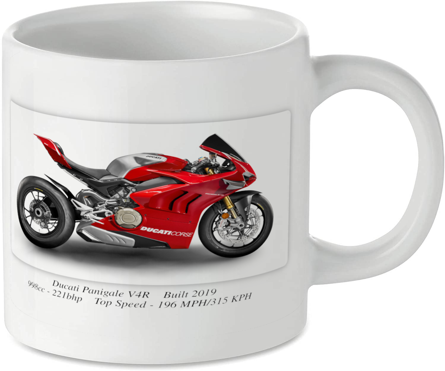 Ducati Panigale V4R Motorbike Motorcycle Tea Coffee Mug Ideal Biker Gift Printed UK