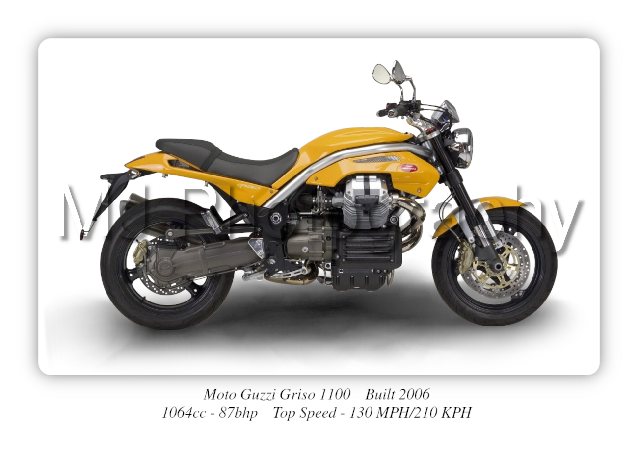 Moto Guzzi Griso 1100 Motorbike Motorcycle - A3/A4 Size Print Poster