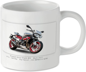 Triumph Street Triple RX Motorbike Motorcycle Tea Coffee Mug Ideal Biker Gift Printed UK