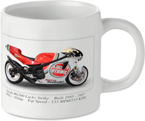 Suzuki RG500 Lucky Strike Motorbike Tea Coffee Mug Ideal Biker Gift Printed UK