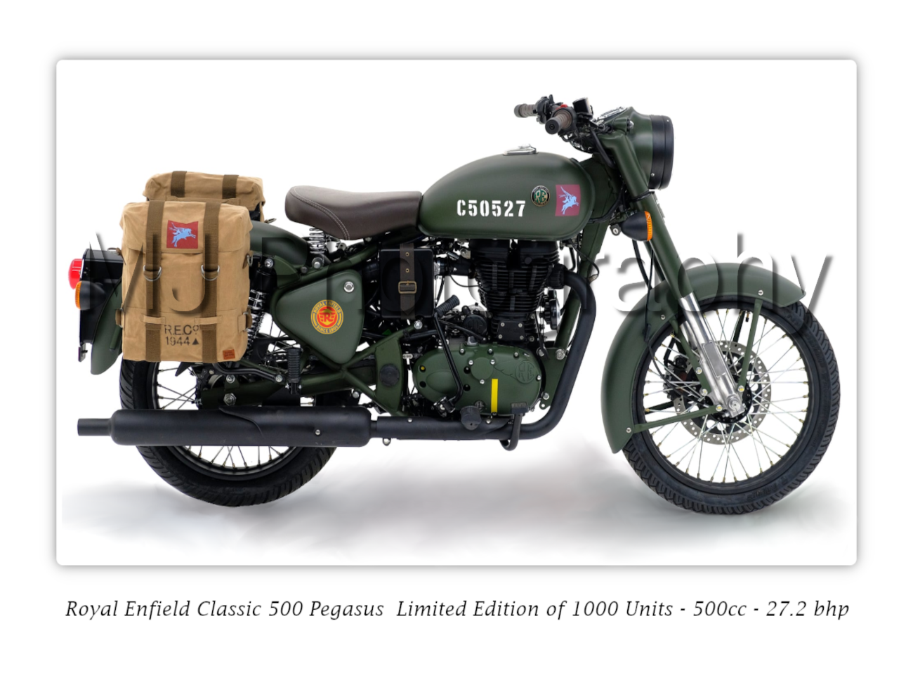 Royal Enfield Pegasus Motorcycle - A3/A4 Poster