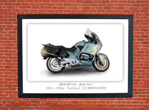 BMW RT1100 Motorbike Motorcycle - A3/A4 Size Print Poster