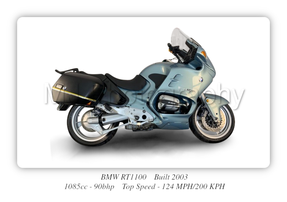 BMW RT1100 Motorbike Motorcycle - A3/A4 Size Print Poster