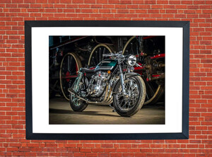 Kawasaki Motorbike Motorcycle - A4 Size Print Poster