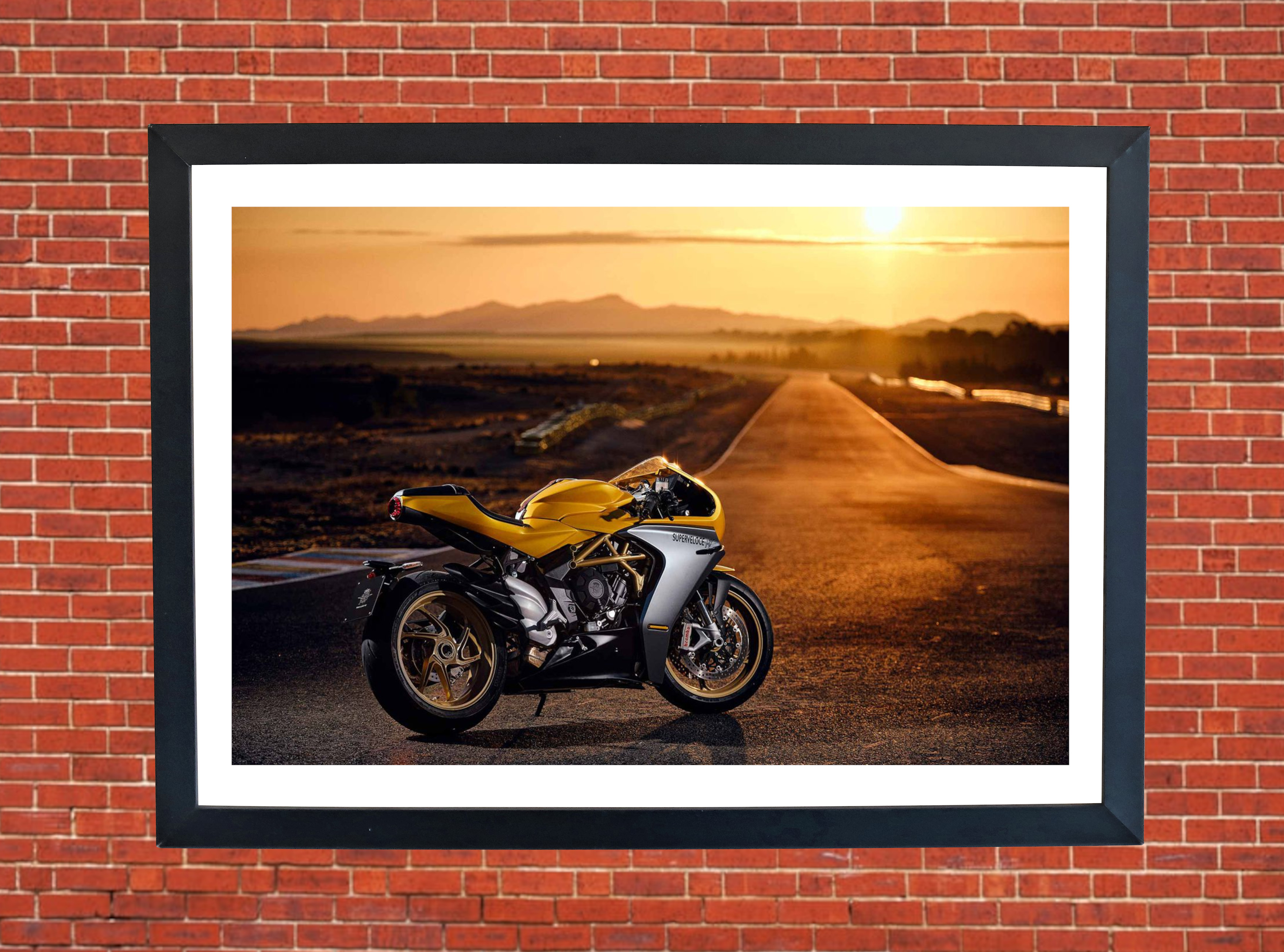 MV Agusta Superveloce 800 Motorbike Motorcycle - A4 - A0 Size Print Poster