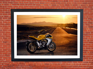 MV Agusta Superveloce 800 Motorbike Motorcycle - A3/A4 Size Print Poster