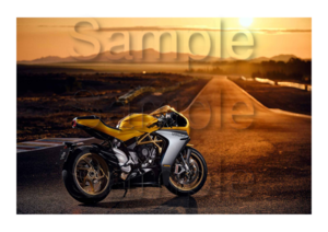 MV Agusta Superveloce 800 Motorbike Motorcycle - A4 - A0 Size Print Poster