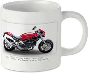 Ducati Monster 900IE Motorcycle Motorbike Tea Coffee Mug Ideal Biker Gift Printed UK