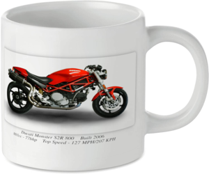 Ducati Monster S2R 800 Motorcycle Motorbike Tea Coffee Mug Ideal Biker Gift Printed UK