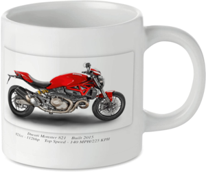 Ducati Monster 821 Motorcycle Motorbike Tea Coffee Mug Ideal Biker Gift Printed UK