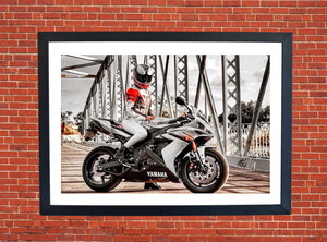 Yamaha Motorbike Motorcycle - A3/A4 Size Print Poster