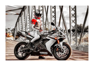 Yamaha Motorbike Motorcycle - A3/A4 Size Print Poster