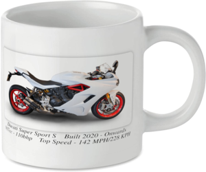 Ducati Super Sport S Motorbike Tea Coffee Mug Ideal Biker Gift Printed UK
