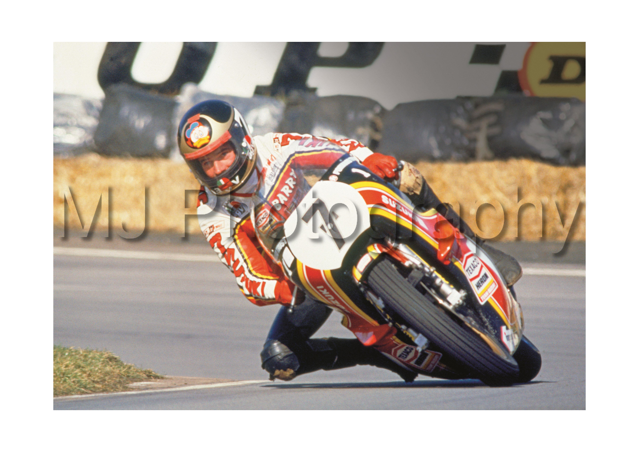 Barry Sheene Brands Hatch Motorbike Motorcycle - A3/A4 Size Print Poster