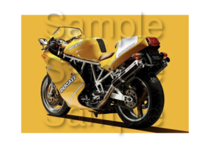 Ducati 900 Superlight Motorbike Motorcycle - A3/A4 Size Print Poster