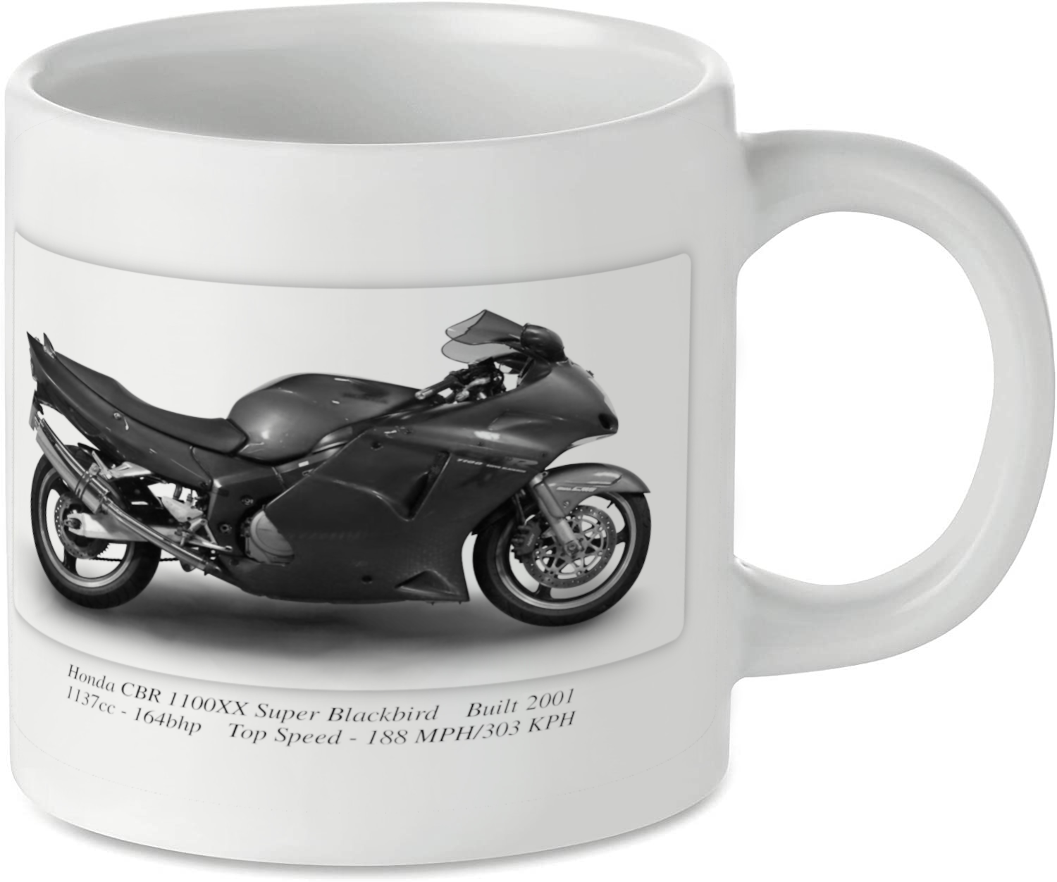 Honda CBR 1100XX Super Blackbird Motorcycle Motorbike Tea Coffee Mug Ideal Biker Gift Printed UK