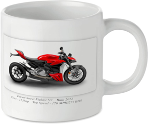Ducati Street Fighter V2 Motorbike Motorcycle Motorbike Tea Coffee Mug Ideal Biker Gift Printed UK