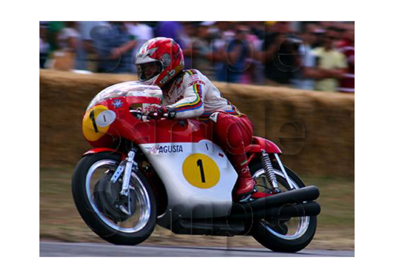 Giacomo Agostini Motorbike Motorcycle - A3/A4 Size Print Poster