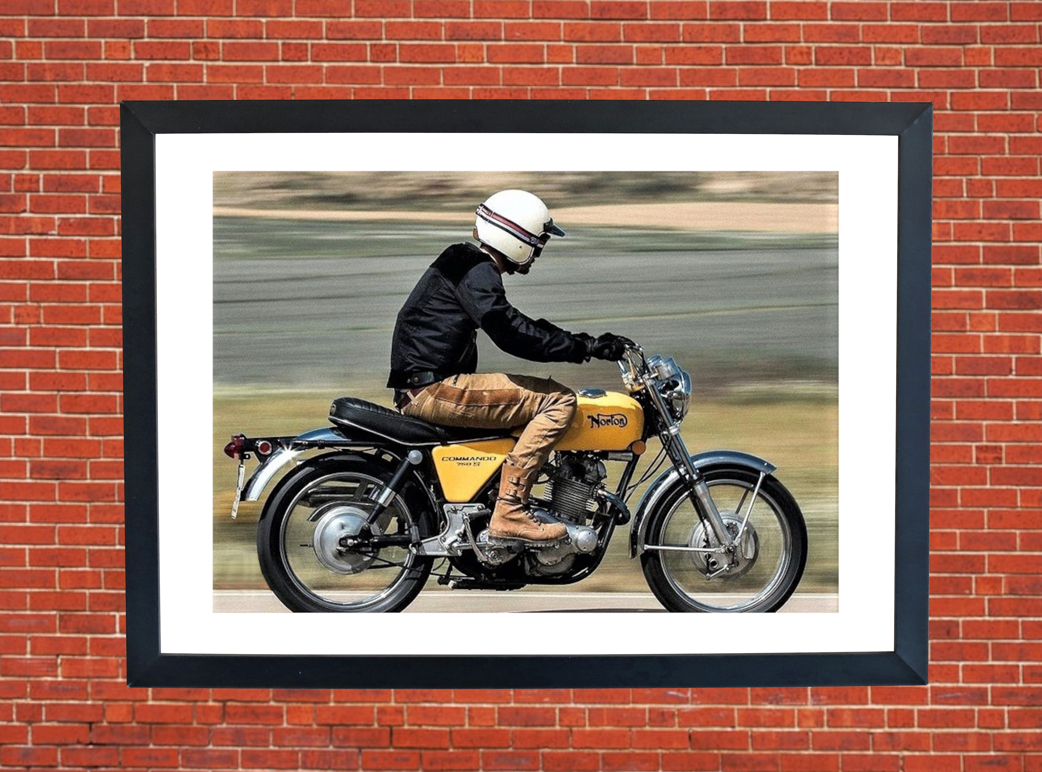 Norton Commando 750 S Motorbike Motorcycle - A4 Size Print Poster