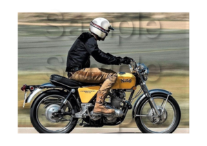 Norton Commando 750 S Motorbike Motorcycle - A4 Size Print Poster