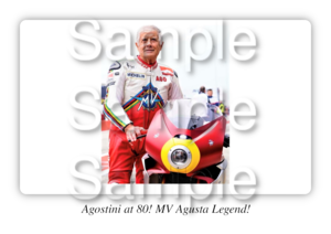 Agostini at 80! MV Agusta Legend! Motorbike Motorcycle - A3/A4 Size Print Poster