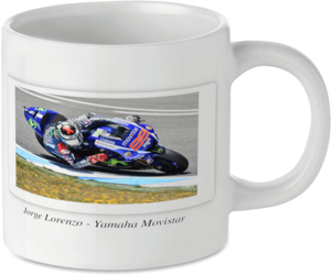 Jorge Lorenzo Yamaha Movistar Motorcycle Motorbike Tea Coffee Mug Ideal Biker Gift Printed UK