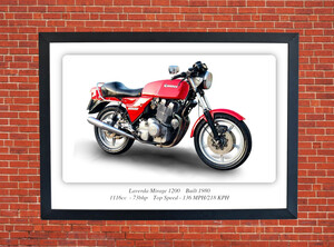 Laverda Mirage 1200 Motorbike Motorcycle - A3/A4 Size Print Poster