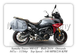 Yamaha Tracer 900 GT Motorcycle - A3/A4 Size Print Poster