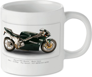 Ducati 998 Matrix Motorbike Motorcycle Tea Coffee Mug Ideal Biker Gift Printed UK