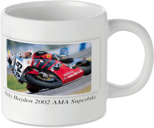 Nicky Hayden 2002 AMA Superbike Motorcycle Motorbike Tea Coffee Mug Ideal Biker Gift Printed UK