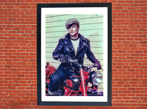 Marlon Brando Moto Guzzi Motorbike Motorcycle A3/A4 Size Print Poster Photographic Paper Wall Art