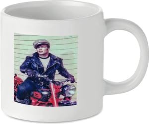 Marlon Brando Moto Guzzi Motorcycle Motorbike Tea Coffee Mug Ideal Biker Gift Printed UK