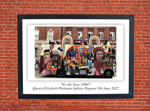 It's the Year 1990 Jubilee Pageant Motorbike Motorcycle - A3/A4 Size Print Poster